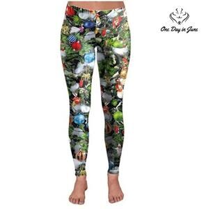 Cocoleggings Christmas Ornaments Leggings Fits size S-M